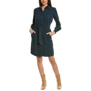 Brooks Brothers womens Corduroy Shirtdress navy